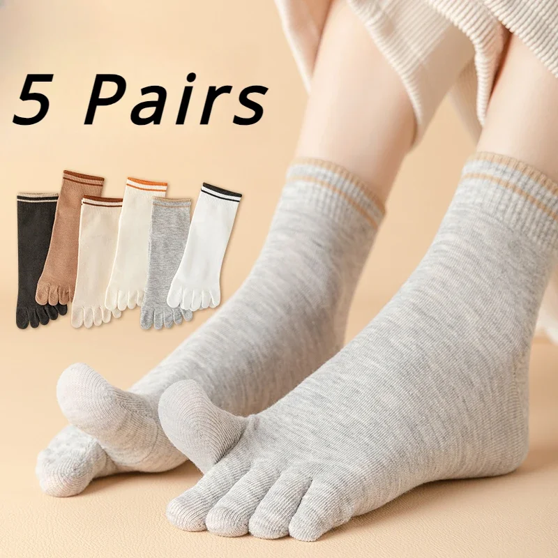Pilates Yoga Youtube - 1/5 Pairs Women Cotton Five Finger