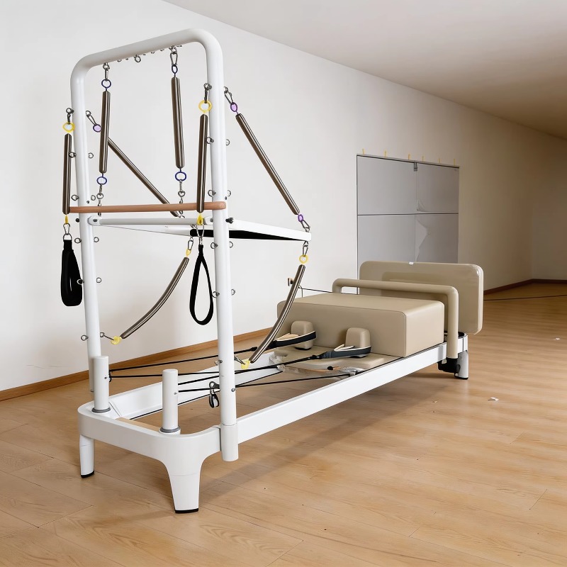 White Pilates Reformer Bed Cor - đánh giá và giá Pilates Yoga Loft