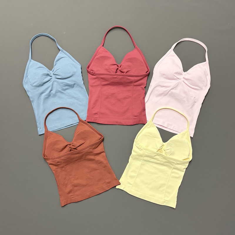 Gym Women Sports Tank Top Seam - đánh giá và giá Yoga Strap Cotton