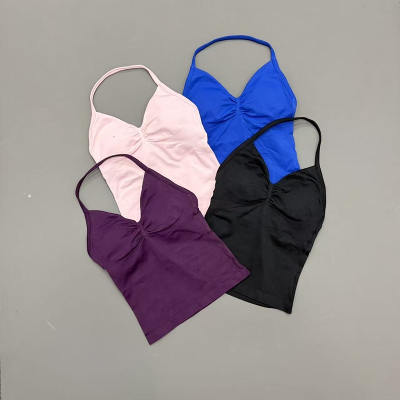 Gym Women Sports Tank Top Seam - đánh giá và giá Yoga Strap Cotton