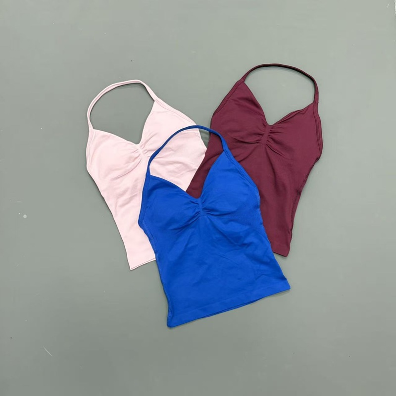 Gym Women Sports Tank Top Seam - đánh giá và giá Yoga Strap Cotton
