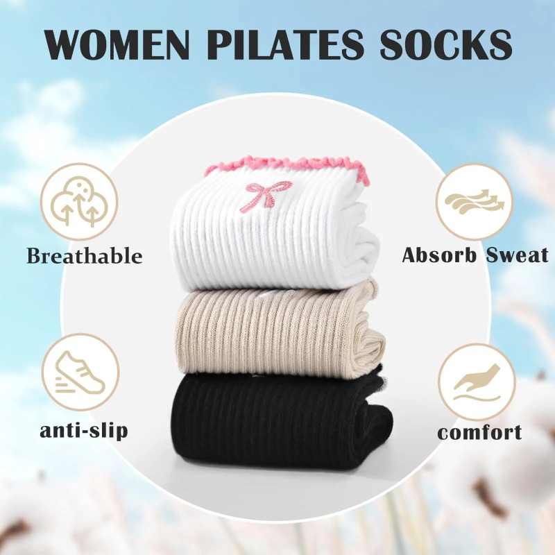 Professional Yoga Socks, Cotto - đánh giá và giá Pilates Yoga Fitness