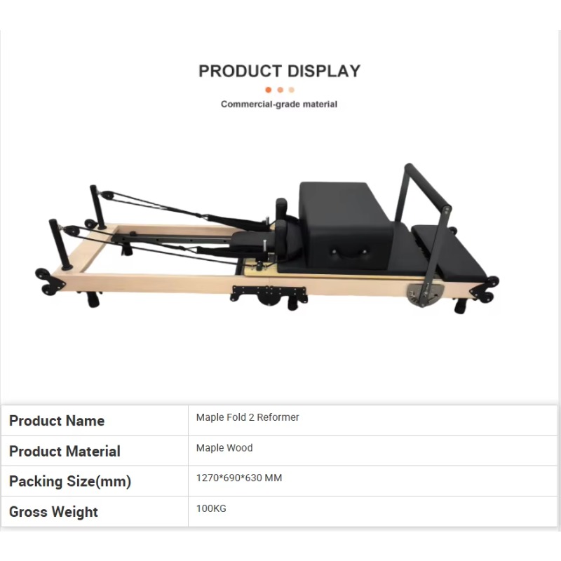Multifunctional Foldable Maple - đánh giá và giá Pilates & Yoga Knokke