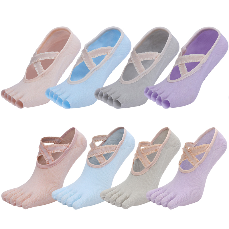 Five Finger Yoga Socks Lace Cr - đánh giá và giá Yoga Strap Cotton